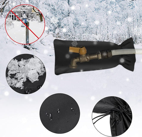 Frost Protection Cover - 51 × 20cm - Frost protection cover for tap - Tap Freeze Cover - Frost-free Outdoor Tap Protection Cover - Outdoor Tap Covers - Frost Protection - Outdoor Tap Cover - Frost Protection for Facade Taps - Frost Cover - Waterproof reus
