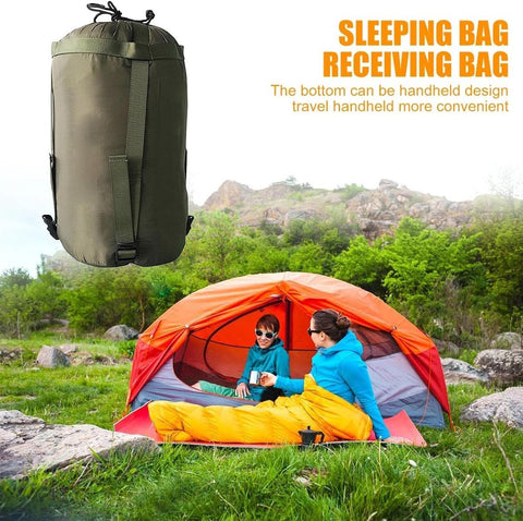 Compression bag - Sleeping bag compression bag - Sleeping bag storage bag - Storage bag - Backpacking storage bags - Portable sleeping bag storage bag - Lightweight backpack bag - Camping storage bag - for travel, camping and outdoor backpacking - Green -