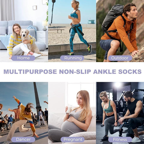 6 pairs - Socks - Yoga socks - Pilates socks for women - non-slip yoga socks - with grip - sports socks for women - Women's socks - black and white