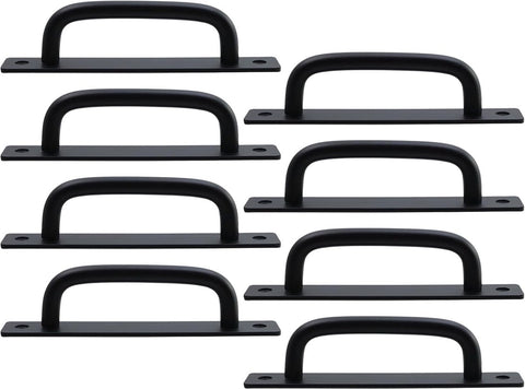 8 Pieces Door Handle - Kitchen Cabinet Handles - Cabinet Handles - Handles for Small Doors - 5" Hole in the Center Aluminum Alloy Cabinet Handles - Kitchen Cabinet Handle - For Drawer Cabinets, Cabinets, Kitchen, Wardrobe and Drawer Handles - Black