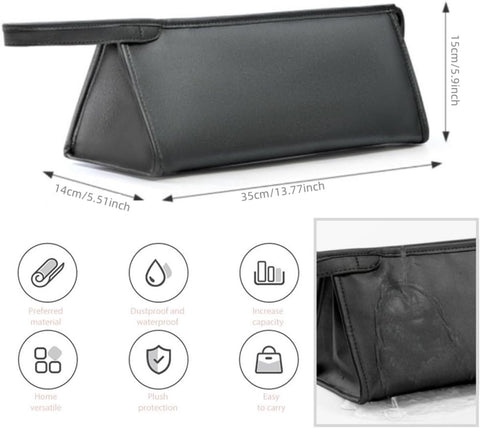 Suitable Travel Case - 1 piece - Organizer - Storage Bag - Travel Bag - Travel Pouch - PU Leather - Waterproof Hair Dryer Bag - Portable Hair Dryer Bag - For curling iron, comb, curling iron and hair dryer - Suitable for Dyson Supersonic and accessories -