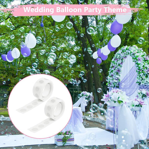 1200 pieces - balloon glue dots - double-sided stickers - removable round adhesive - leaves no residue - waterproof tape - for gift wrapping, weddings, Christmas and festivals - transparent