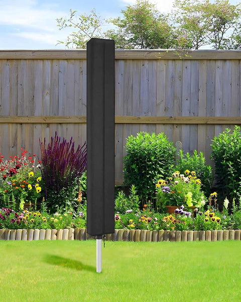 Dryer Cover - 2 Pieces - Rotating Clothesline Cover Waterproof Fabric - 165x16x16 cm - Universal Dryer Cover - Protective Cover - Heavy Duty Rotating Clothesline Cover with Zipper - Protective Weatherproof Parasol Cover for Garden Dryer and Drying Rack