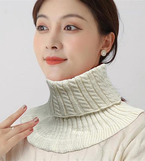 Pieces Faux Turtleneck - Faux Longneck Sweater - Women's Turtleneck - Women's Blouse Collar - Patch Turtleneck - Knitted Collar - Faux Knitted Collar - Turtleneck - Faux High Turtleneck - Fake Turtleneck - Turtleneck - Fake Turtleneck - Small Collar - Win