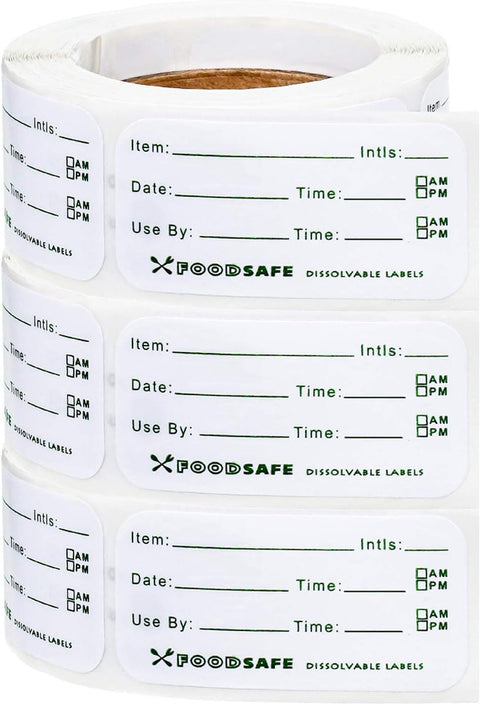 Freezer Labels Writable - 900 Pieces Freezer Stickers Writable - labels - food date labels - freezer stickers - removable freezer labels - Freezer Labels - Freezer Containers - Shelf life labels