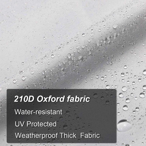 2-Piece Boat Seat Cover - 56 x 61 x 64 cm - made of Oxford fabric - UV protection - weather-resistant - waterproof - dustproof - Dust hood - with adjustable cord, suitable - for most seats - Silver