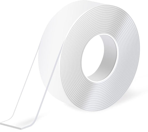 Heavy Duty Double-Sided Tape - 3m x 5mm x 1mm - Nano Tape - Extra Strong Double-Sided Tape - Mounting Tape - Multifunctional Tape - Transparent Reusable Tape - Transparent Tape