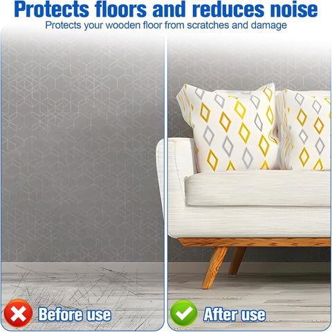 30 pieces - Furniture mats - Teflon furniture glides - Teflon furniture mats - Foot pads for table and chair - floor protectors - easy to move - for chairs, tables, sofas and beds - square - 20*20*6 mm