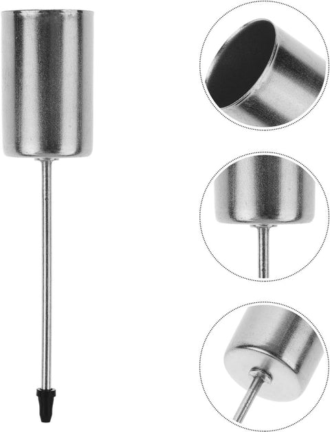 4 pieces - Candle holder - candle holder - candlestick - Christmas wreath candle holders - metal candlestick - Christmas decorations - home decor - candle accessories - 2.5*2.5*11 cm - silver