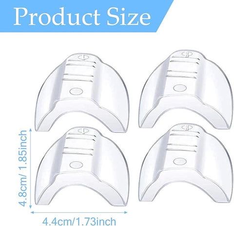 2 pairs - side protection for glasses - side shields - side shields for safety glasses - universal side shield safety glasses - eyewear accessories - for small and medium-sized glasses - eyewear protection for work, sports, leisure - transparent