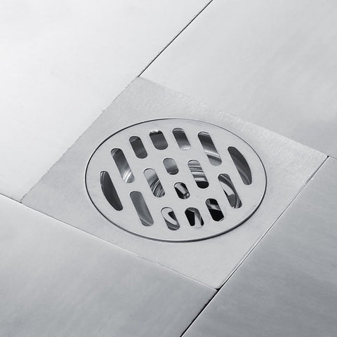 Square shower drain - Floor drain - Basket strainer - Drain strainer - Sink strainer - sink stopper - Stainless steel square odor-proof floor drain - drain stopper - Washbasin drain plug - Odor-proof floor drain - for bathroom, kitchen washbasin, toilet