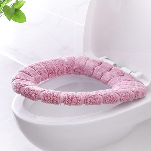 4 pieces - Toilet seat cover - Toilet seat covers - Retractable toilet cushion Mat - Soft washable toilet seat cushion - Toilet seat cover - Universal toilet seat cover - Toilet seat cover - Suitable for most types of toilets - grey, blue, pink, green