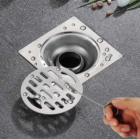 pieces - Drain Wrench - Drain Hook - Lifting Hook - Hook - Stainless Steel Drain - Drain Wrench Hook - Removal Tool - for Shower Drains, Drain Grate, Drain Hair Catcher, Daily Cleaning - 88*28 mm - Silver
