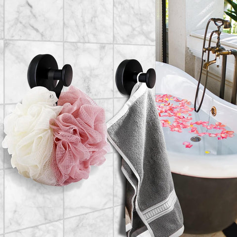 10 pieces suction cup hooks for shower - suction cup hooks - suction cup towel hooks for bathrooms - self-adhesive wall hook - SUS304 waterproof stainless steel hooks - for bathroom, bedroom, kitchen, hotel and office