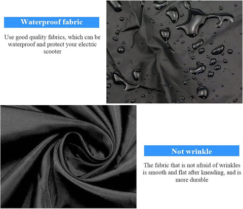 Electric Scooter Cover - Oxford Fabric 210D Electric Scooter Cover - Waterproof Scooter Cover - Dustproof - Snowproof - Sunproof - Rainproof - Protective Cover - Black - 170×61×117 cm