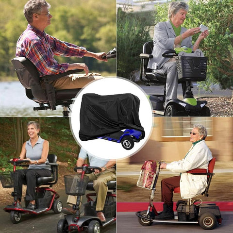 Electric Scooter Cover - Oxford Fabric 210D Electric Scooter Cover - Waterproof Scooter Cover - Dustproof - Snowproof - Sunproof - Rainproof - Protective Cover - Black - 170×61×117 cm