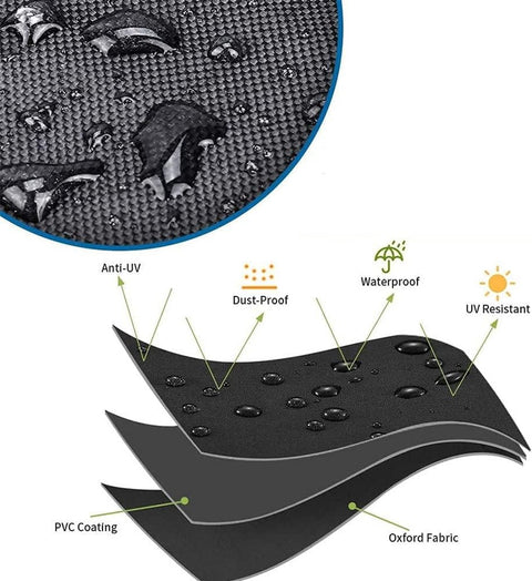 Electric Scooter Cover - Oxford Fabric 210D Electric Scooter Cover - Waterproof Scooter Cover - Dustproof - Snowproof - Sunproof - Rainproof - Protective Cover - Black - 170×61×117 cm