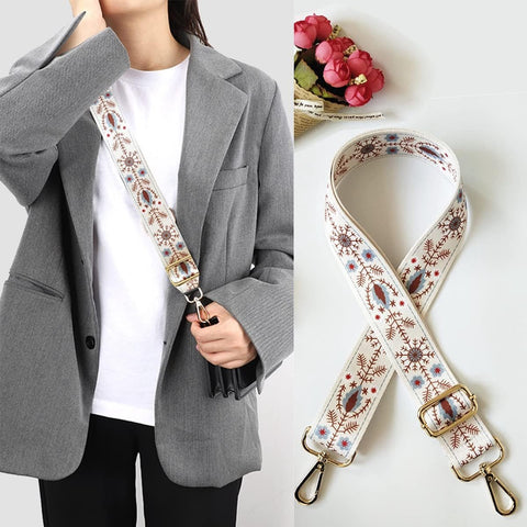 Bag Strap - 4-Piece Shoulder Strap - Bagstrap - Adjustable Bag Strap - Bag Strap - Unisex Bag Strap - shoulder strap for bag - Shoulder Strap - bag strap bag strap - Silver Buckle - For Shoulder Strap Handbag Canvas Bags DIY Accessories Unisex