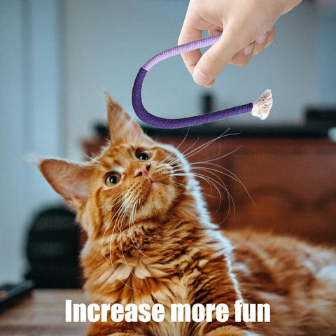 3 pieces - Cat toys - Cotton cat toy leash - play rope - Chew toys for cats - cat toys for teething - interactive toys - safe and soft cotton - dental care for adult kittens - 70 cm