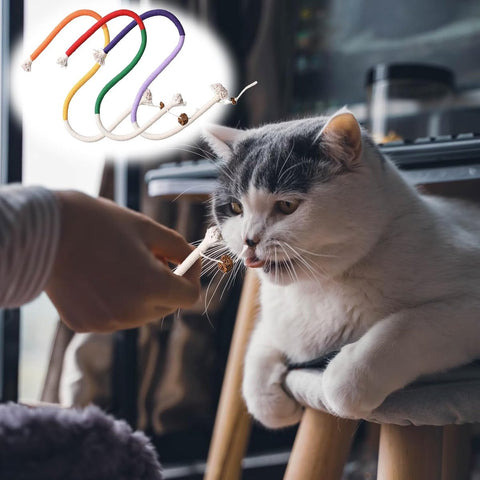 3 pieces - Cat toys - Cotton cat toy leash - play rope - Chew toys for cats - cat toys for teething - interactive toys - safe and soft cotton - dental care for adult kittens - 70 cm