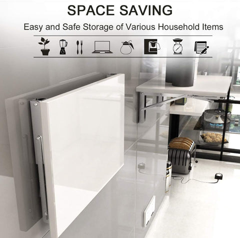 2 pieces - Stainless steel foldable shelf brackets - Support frame - Robust stainless steel foldable shelf brackets for work tables - Space-saving - DIY brackets - 25 cm/10 inches