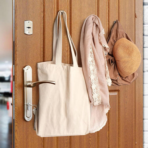 magnetic hook - 10 pieces for more than 5 kg - super strong pulling force - magnet with hook - heavy magnetic hook for hanging, kitchen - silver