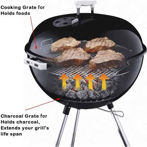 34cm Dia replacement cooking grates - Grill grate for charcoal barbecue - Replacement part for 34 cm charcoal grills