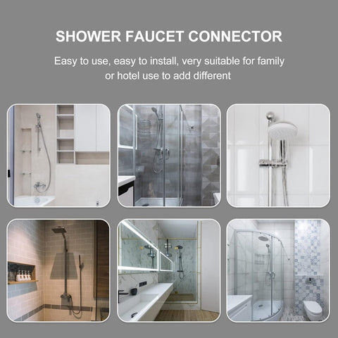 2 pieces - installation set for exposed bath taps - stainless steel wall-mounted tap adapter - tap installation kit - tap accessories - bathroom accessories - metal fixture - with screws - silver