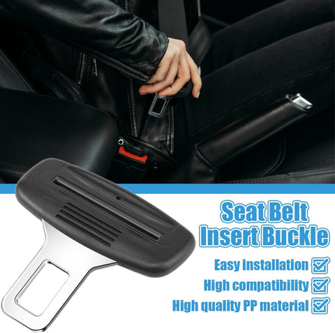 4 pieces - Seatbelt Alarm Stopper - Car Seatbelt Clip - Car Seatbelt Alarm Stopper - Alarm Stopper - Seatbelt Stop - Seatbelt Buckle - Car Seatbelt Clip - car accessories - 2.1*7 cm - black