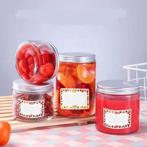 250 pieces - 5*3 cm - Label - sticker - Jam labels for jars - food freezer labels - self-adhesive jam jar labels - decorative removable sticky jam jars - labels - for kitchen food, bottles, jam, containers