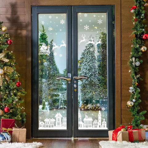 Christmas window stickers - 9 pieces - Window Decoration Stickers - Window Decoration Christmas - Christmas Decoration - Christmas Stickers - Window Stickers - Indoor Christmas Decoration - Reusable - Window Decoration - PVC - Christmas static window stic