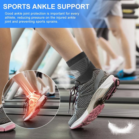 pair - Ankle brace - Ankle support - Ankle bandage - Foot brace - Upper neck circumference 26 cm - for damaged ligaments and sprained ankle - support strap for heel pain with plantar fasciitis - relief of heel pain - Unisex - XL - black
