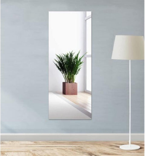 50*150 cm - Flexible mirror sheets - Soft mirror - mirror paper - mirror effect wall stickers - non-glass - self-adhesive mirror - plastic wall mirror - unbreakable mirror - room decoration - for crafting - wall decoration - silver