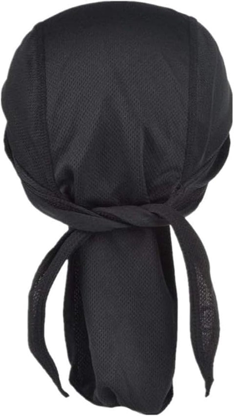 4 pieces - Cycling Cap - Frost Cap - Cycling Headscarf - Skullcap - Sweat-Wicking Beanie - Beanie - Headband - Quick-Drying Pirate Hat - Outdoor Beanie - Hip Hop Hat - Motorcycle Headscarf - Sweat-Wicking Skull Caps - Bandana for Men & Women - Black