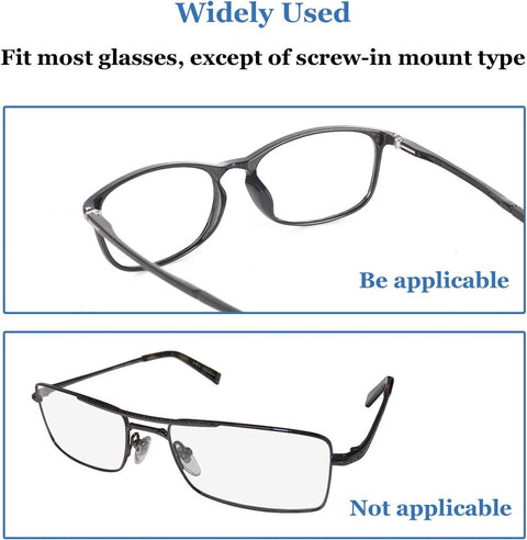 Nose Pads for Glasses - 20 Pairs - Nose Pads for Glasses with Air Chamber - Glasses Cushions - Silicone - Transparent - Anti-slip - Self-adhesive - Suitable for sunglasses, reading glasses, sports glasses