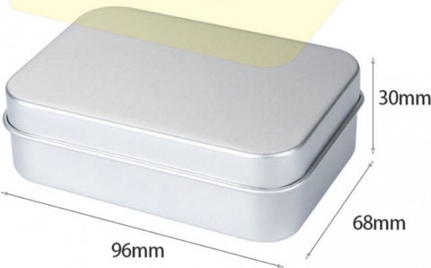 pieces - Soap box with lid - Soap dish - Soap holders - Protective and travel tin - Soap box - Soap dish - aluminum - Travel size toiletries - Bathroom accessories - for holidays and travel