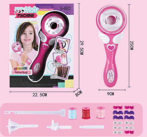 Hair Braider - Electric Automatic Hair Braiding - Braiding Attachment - Hair Braiding Machine - Incl Accessories - DIY - Automatic Hair Braider - 25*9 cm