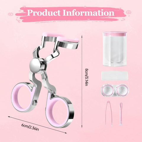 Contact Lens Wearing Aids - Eyelid Wear Aid - Contact Lens Inserter Remover - Contact Lens Eyelid Stretcher - Contact Lens Lens Aid - Lens Suction Cup - Contact Lens Holder - Silicone Soft - Pink