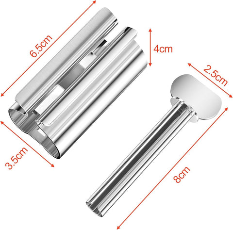 Stainless steel tube squeezer - Tube squeezer for toothpaste and cosmetics - 2 pieces