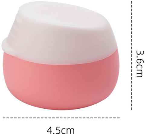 Travel Cosmetic Jars with Lids - Travel Cosmetic Containers - Pack of 4 - 20ml - Leakproof - Empty Makeup - with Sealed Lids - for Travel, Home & Outdoor - Silicone