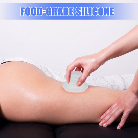 4 pieces silicone cups - Cupping cups - Cupping Set - Cellulite Cups - Cupping For Cellulite - vacuum cup - For reducing cellulite anti-aging relieves pain and joints for buttocks, neck, body - Transparent