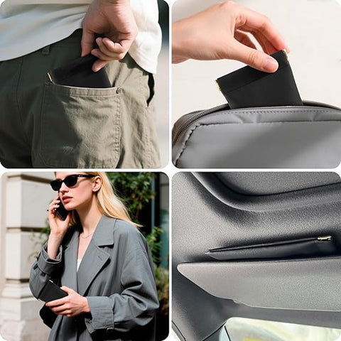 3 Pieces - Glasses Case - 18.5*9cm - Black - Soft Glasses Case - Portable Glasses Case - With Squeeze Lid - Anti-scratch - PU Leather Glasses Case - Storage Bag - Storage Box - For Women and Men