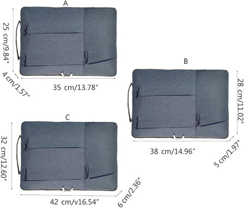 Laptop Case - Suitable for 13/14/15.6 inches - Zippered Laptop Case - Laptop Sleeve - Waterproof Oxford Cloth - Scratch and Wear Resistant, Easy to Carry - Pink