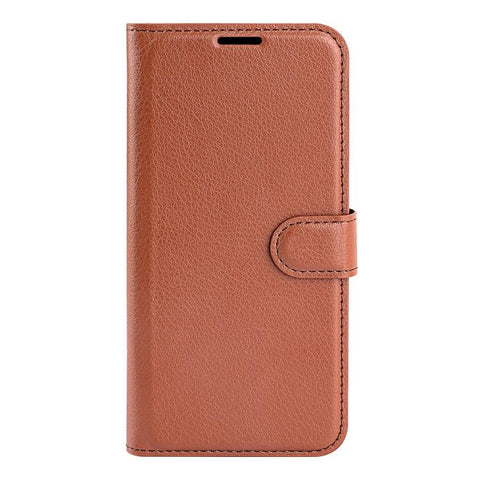 Compatible with Samsung Galaxy A17 5G Brown Horizontal Flip Stand Case Samsung Brown