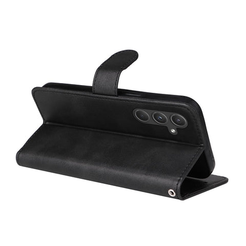Compatible with Samsung A55 5G Wallet Case PU Leather Black with Card Slots Samsung