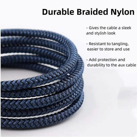 USB C \u0026 Lightning to 3.5mm Aux Audio Adapter Cable Braided Nylon