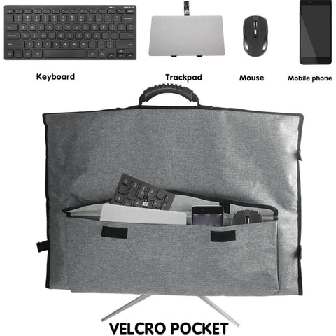 Monitor Carrying Case Compatible with 24-27 Inch Desktop Computer Monitors Protective Storage Bag with Handle