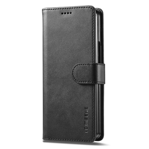 Compatible with Samsung Galaxy Z Fold6 5G Phone Case Cover with Kickstand - Black