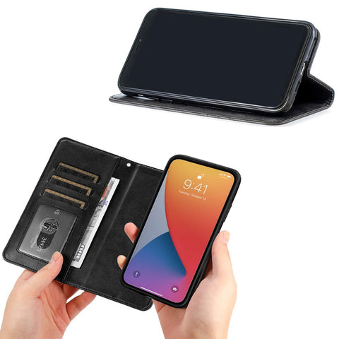 Compatible with Samsung Galaxy A52 A52s 5G Wallet Case Black Multicolor Protective Cover Samsung