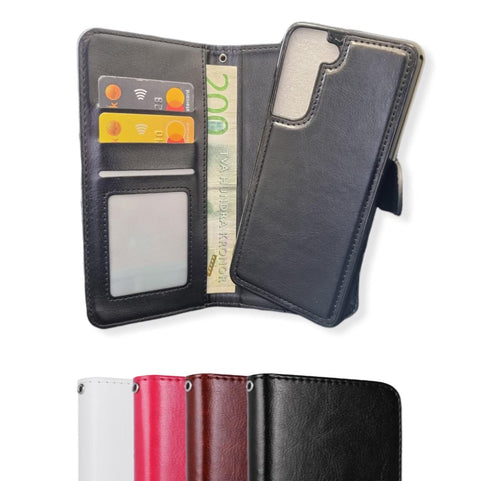 Compatible with Samsung Galaxy S22 Magnetic Case Cover 2 in 1 White